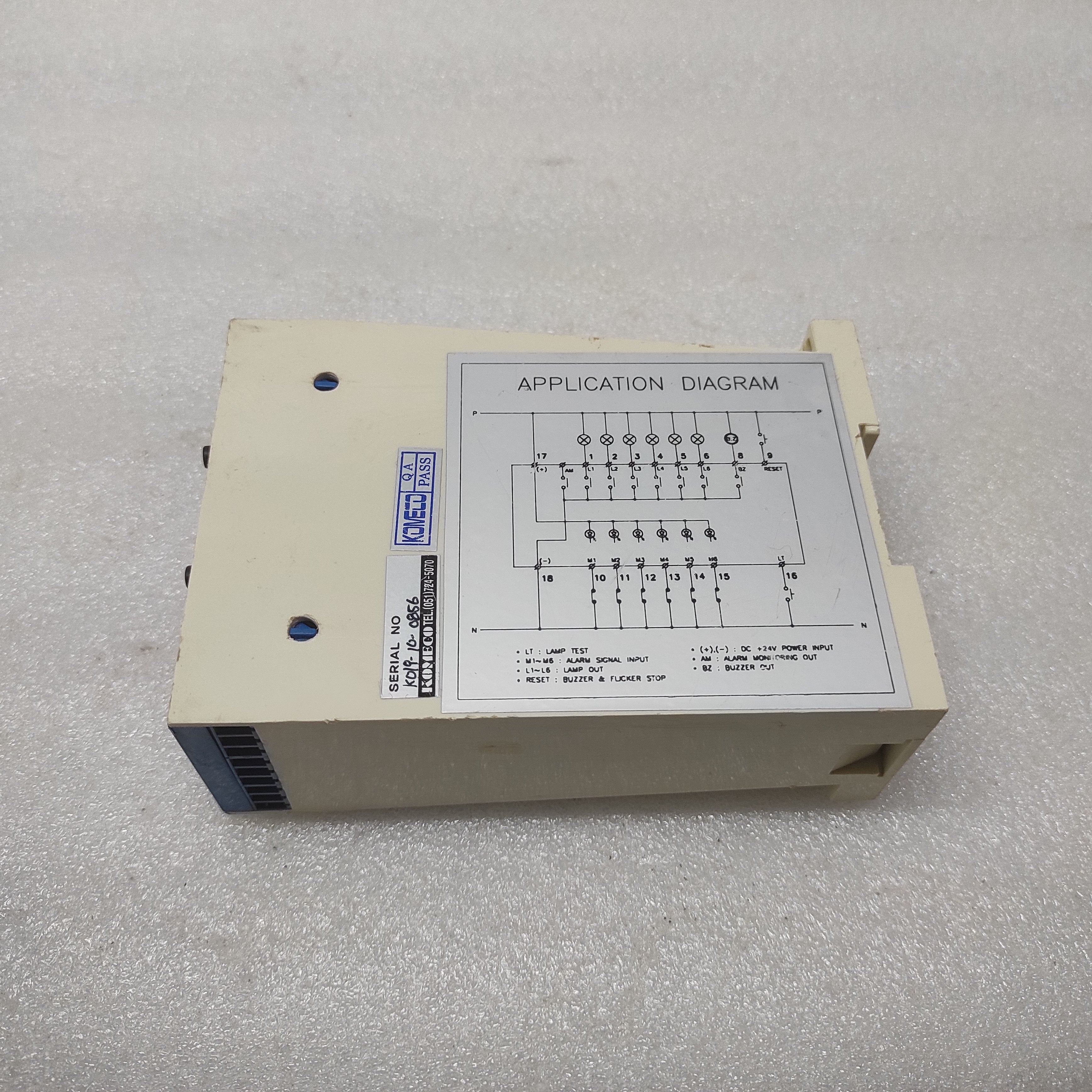 KOMECO PGA-06 PROGRAMMABLE GROUP ANNUNCIATOR
