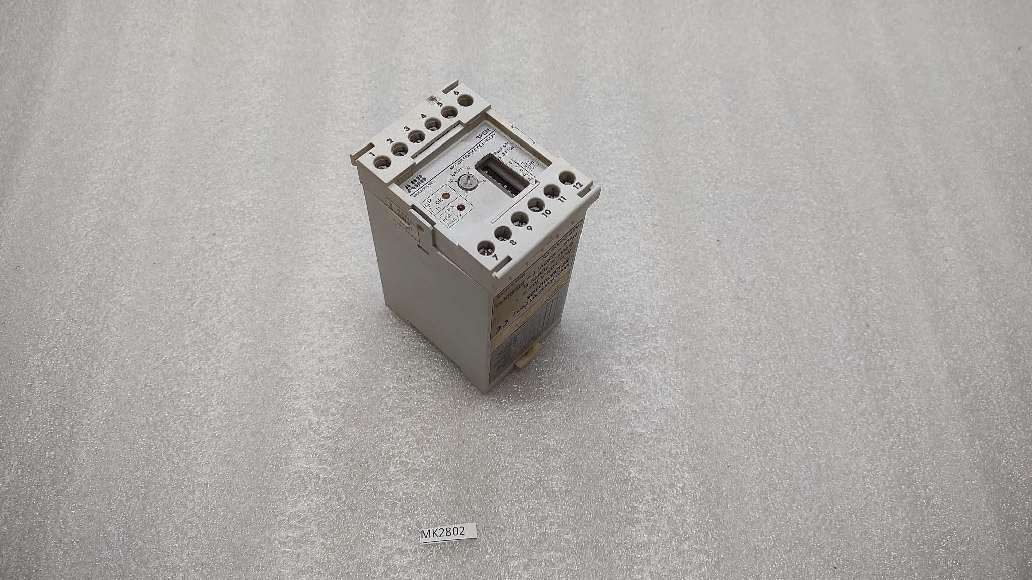 ABB SPEM30B105 MOTOR PROTECTION RELAY 230V