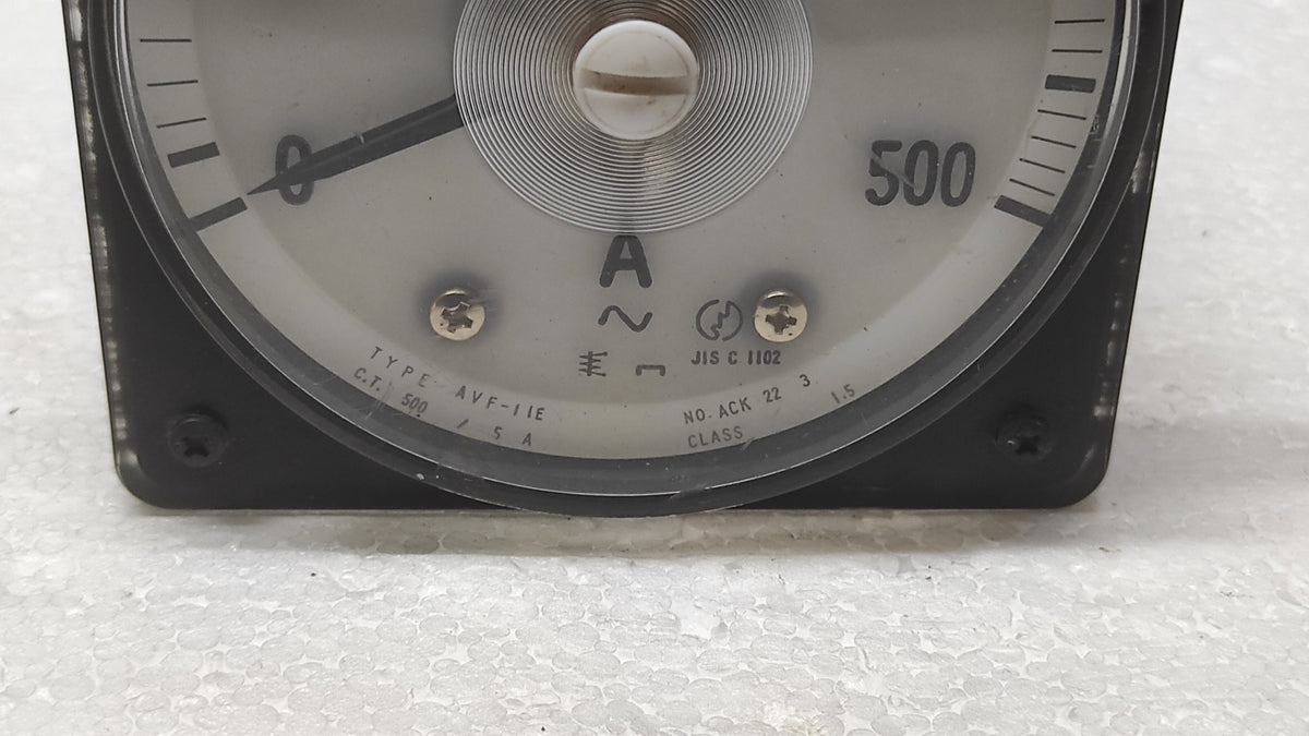 TOYO KEIKI AVF-11E AMMETER CT 500/5A