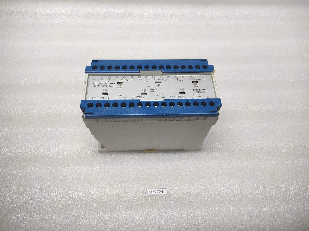 SELCO M1500-03 PT100 6-WAY TRANSMITTER 24V DC