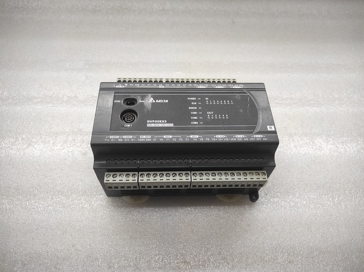 DELTA ELECTRONICS DVP20EX200R PROGRAMMABLE CONTROLLER 100-240VAC