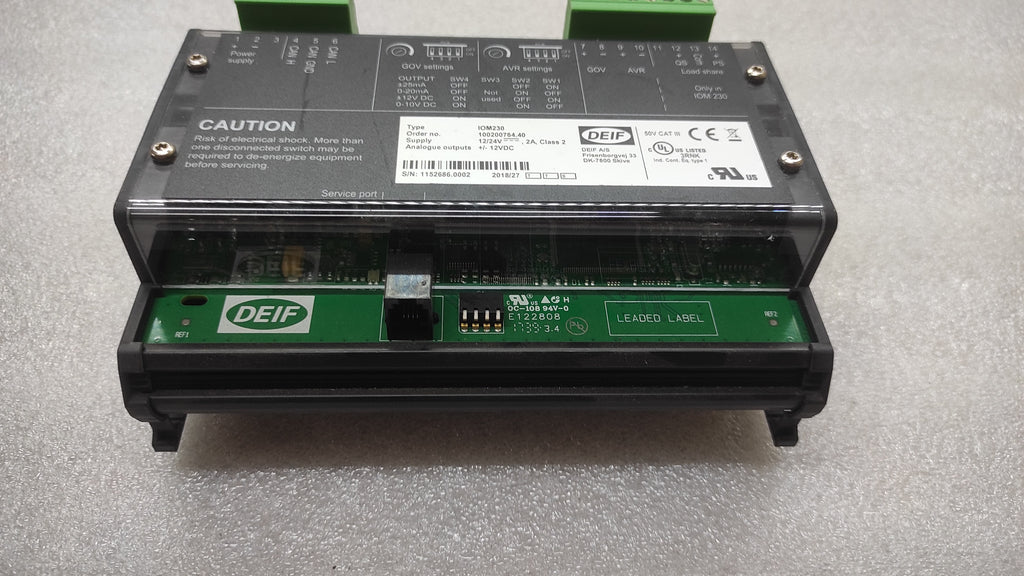 DEIF IOM230 MODULE 12/24VDC