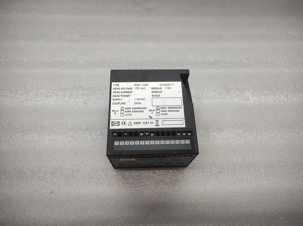 DEIF RMV-142D VOLTAGE RELAY 110VAC