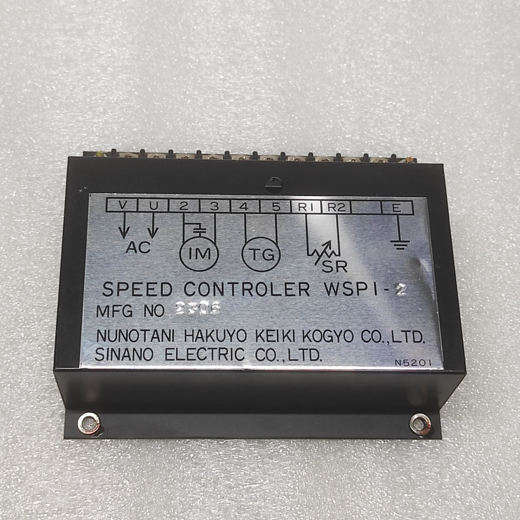 NUNOTANI HAKUYO KEIKI KOGYO WSPI-2 SPEED CONTROLER 2306 SINANO ELECTRIC