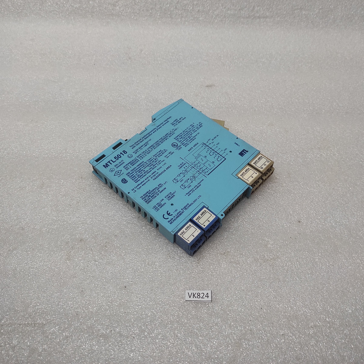MEASUREMENT TECHNOLOGY MTL5018 2-CH SWITCH PROXIMITY DETECTOR INTERFACE MTL 5018