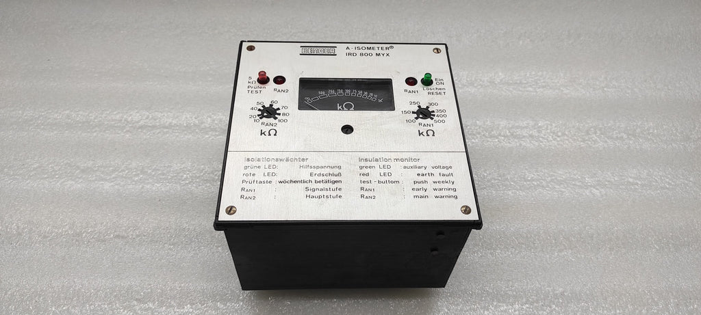 BENDER IRD-800-MYX A-ISOMETER 984666 INSULATION MONITOR 220V 5A 1100VA