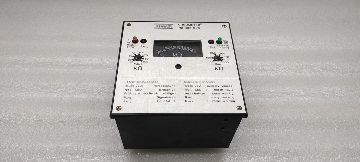 BENDER IRD-800-MYX A-ISOMETER 984666 INSULATION MONITOR 220V 5A 1100VA