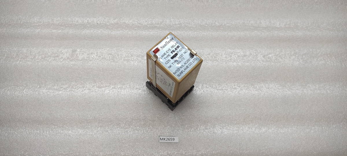 SUNFLAME FE61R FLAME EYE RELAY 200-220VAC