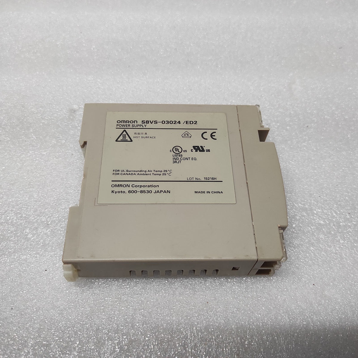 OMRON S8VS-03024/ED2 POWER SUPPLY 24VDC 1.3A