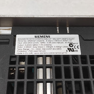 SIEMENS SINAMICS G110 CPM110 0.25 kW 6SL3211-0KB12-5UA1