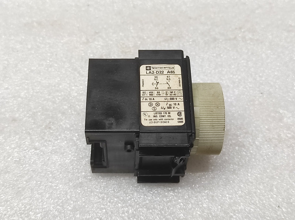 TELEMECANIQUE LA2D22A65 TIME DELAY BLOCK