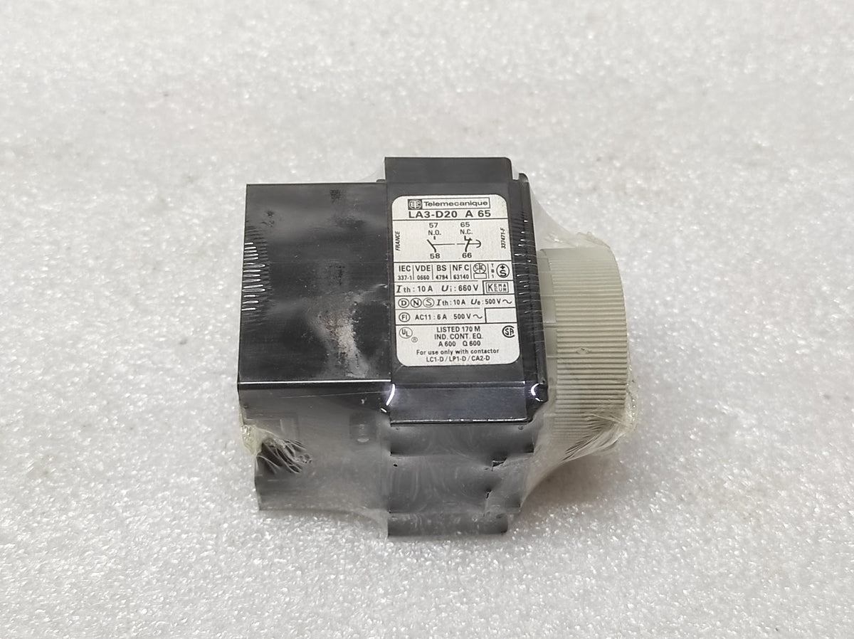 TELEMECANIQUE LA3D20A65 TIME DELAY BLOCK