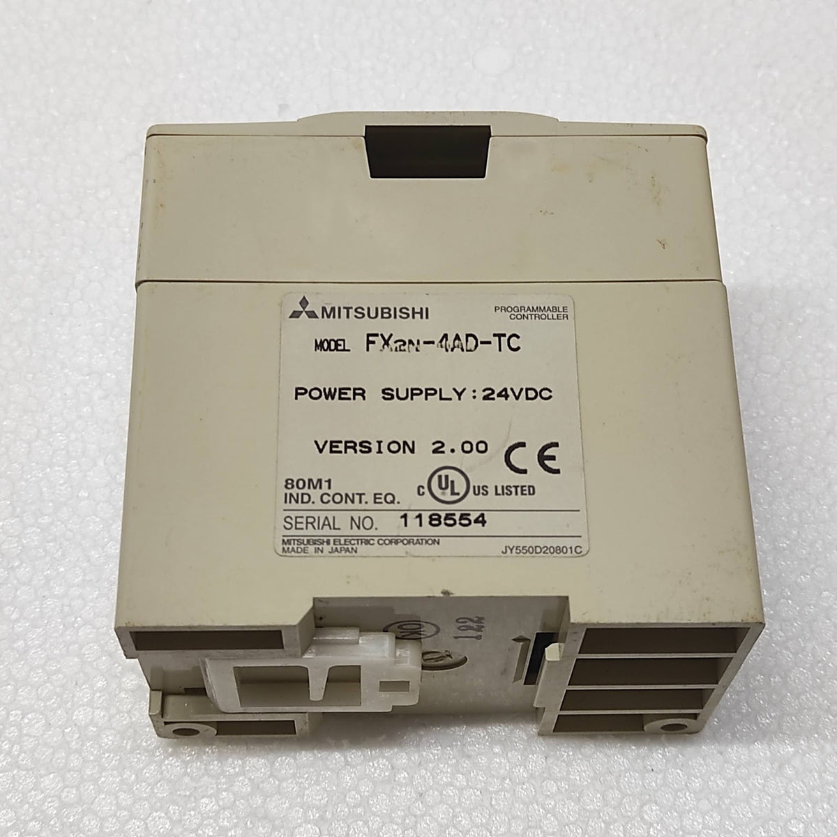 MITSUBISHI FX2N-4AD-TC PROGRAMMABLE CONTROLLER 24VDC