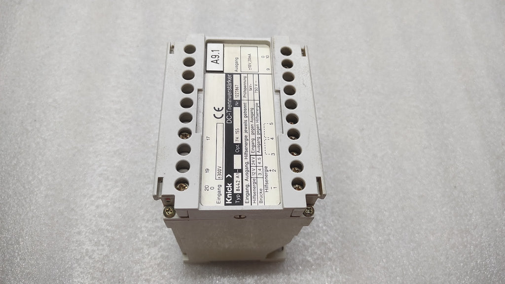 KNICK 8439 A1 DC-ISOLATING AMPLIFIER CRACKED BODY