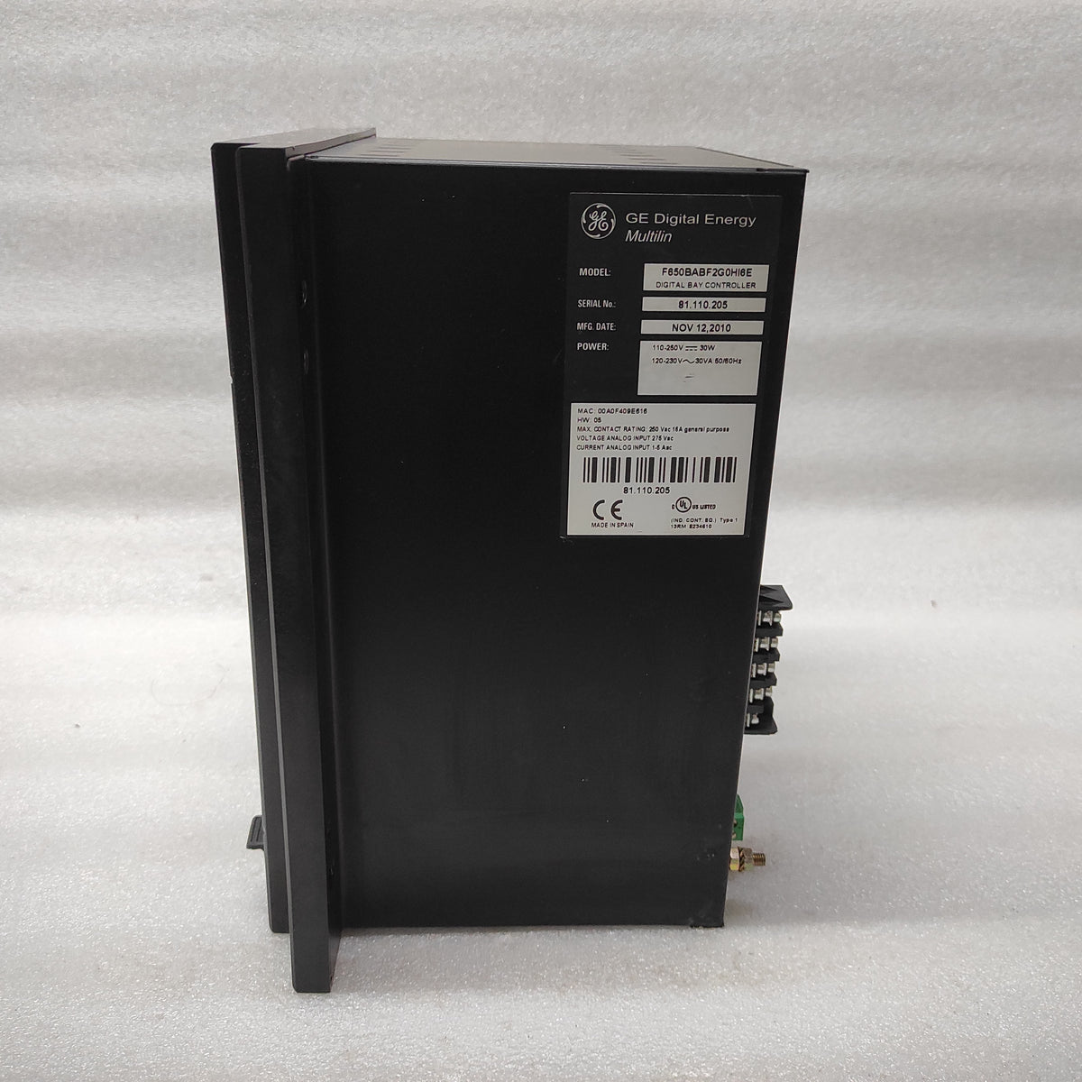 GE MULTILIN F650 F650BABF2G0HI6E DIGITAL BAY CONTROLLER 110-250VDC/120-230VAC