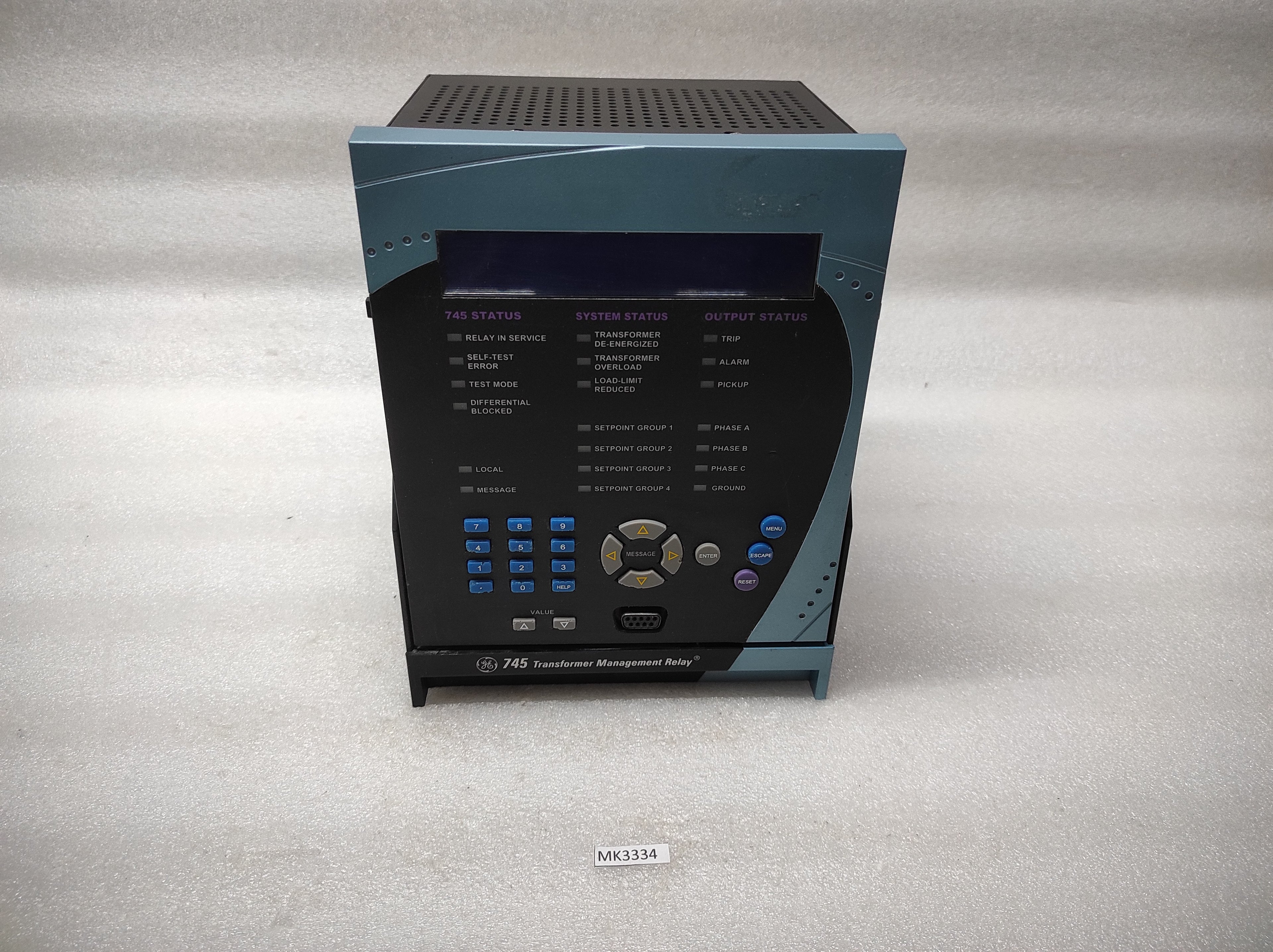GE SR745 745W2P1G1HIARE TRANSFORMER MANAGEMENT RELAY 90-300VDC/70-265VAC