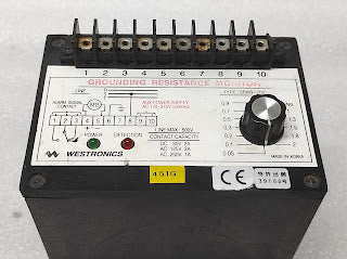 WESTRONICS SBAG-202 GROUNDING RESISTANCE MONITOR 170-270V