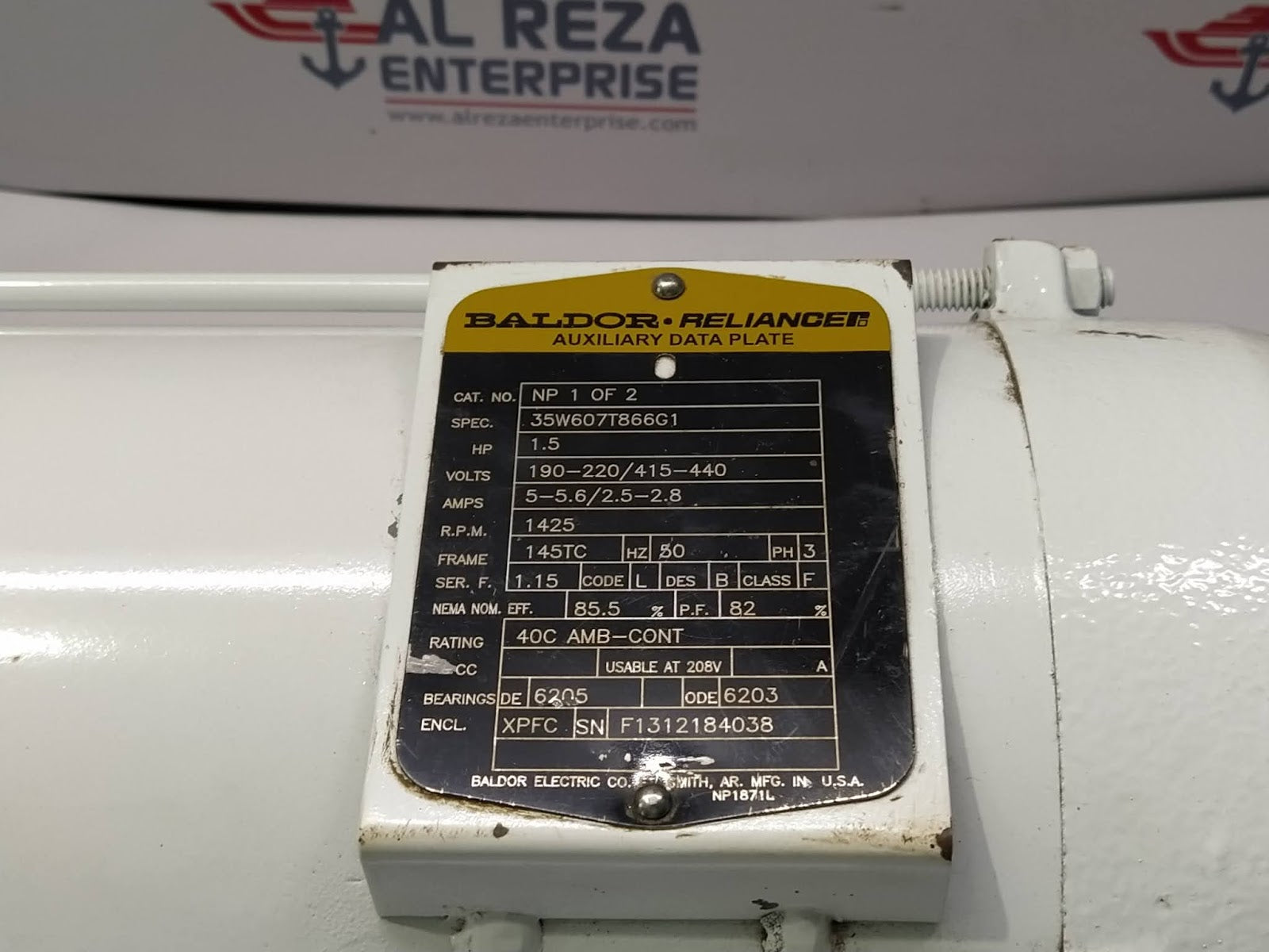 BALDOR CD-65406 ELECTRIC MOTOR 35W607T866G1 98139 2HP 460V