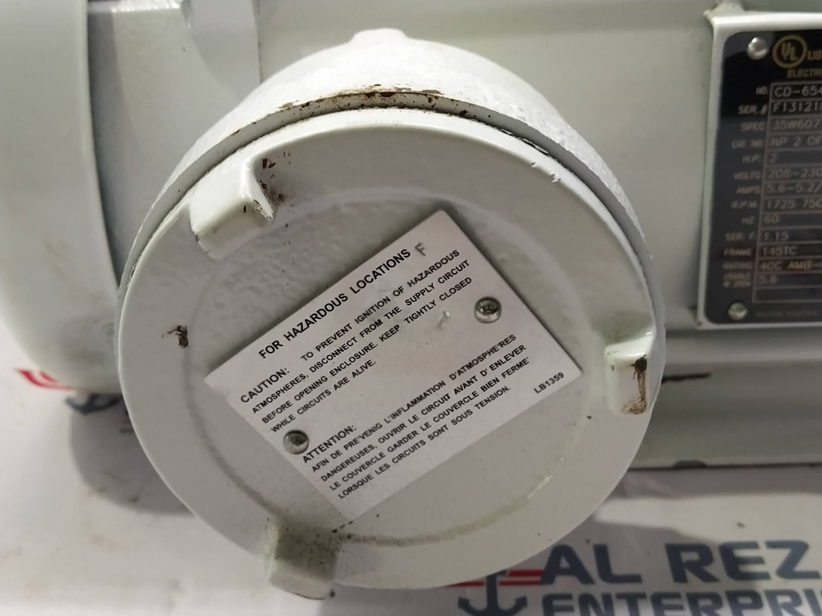 BALDOR CD-65406 ELECTRIC MOTOR 35W607T866G1 98139 2HP 460V