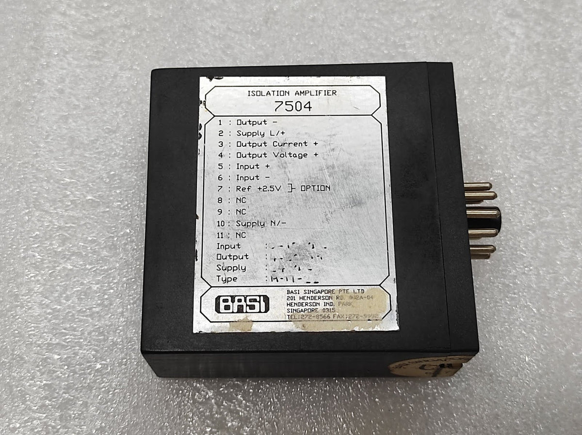 Basi 7504 Isolation Amplifier