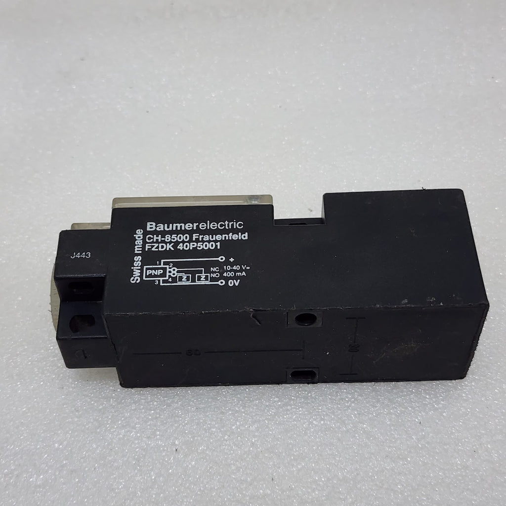 BAUMER ELECTRIC FZDK 40P5001 PHOTOELECTRIC SENSOR
