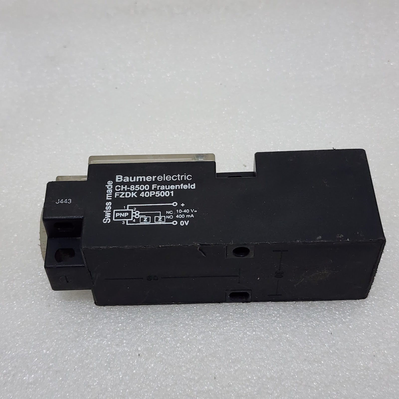 BAUMER ELECTRIC FZDK 40P5001 PHOTOELECTRIC SENSOR