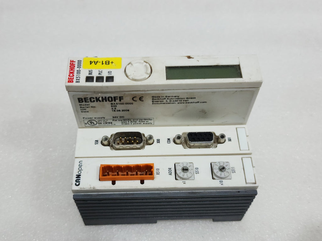 BECKHOFF BX5100-0000 CANOPEN CONTROLLER 24VDC