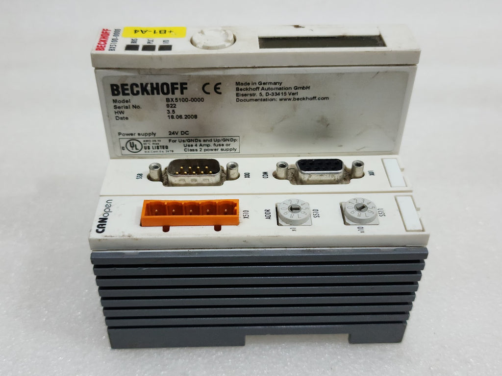 BECKHOFF BX5100-0000 CANOPEN CONTROLLER 24VDC