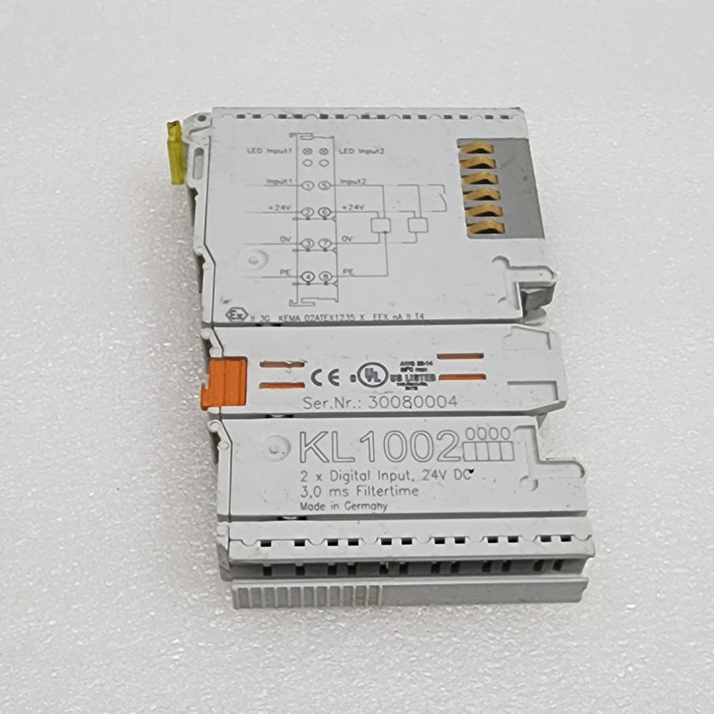 BECKHOFF KL1002 2-CH DIGITAL INPUT MODULE LOT OF 5 UNIT