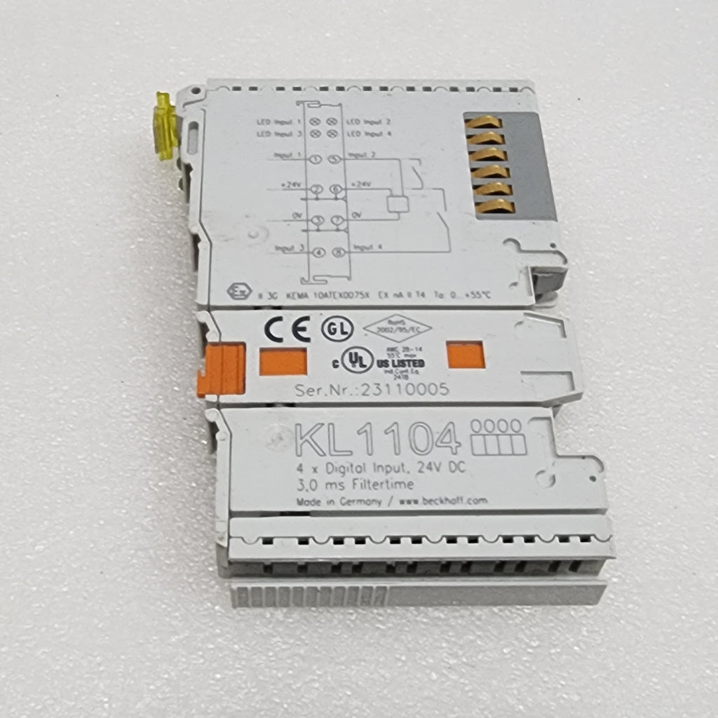 BECKHOFF KL1104  4-CH DIGITAL INPUT MODULE  LOT OF 4 UNIT
