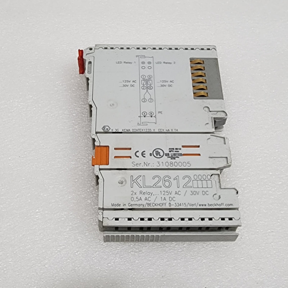 BECKHOFF KL2612 2-CH OUTPUT RELAY