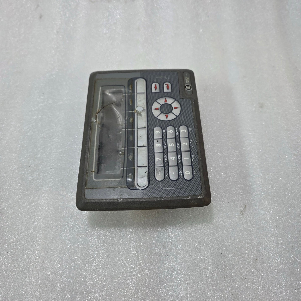 BEIJER ELECTRONICS E1012 OPERATOR PANEL HMI 603111201  (NON WORKING ) FOR PARTS