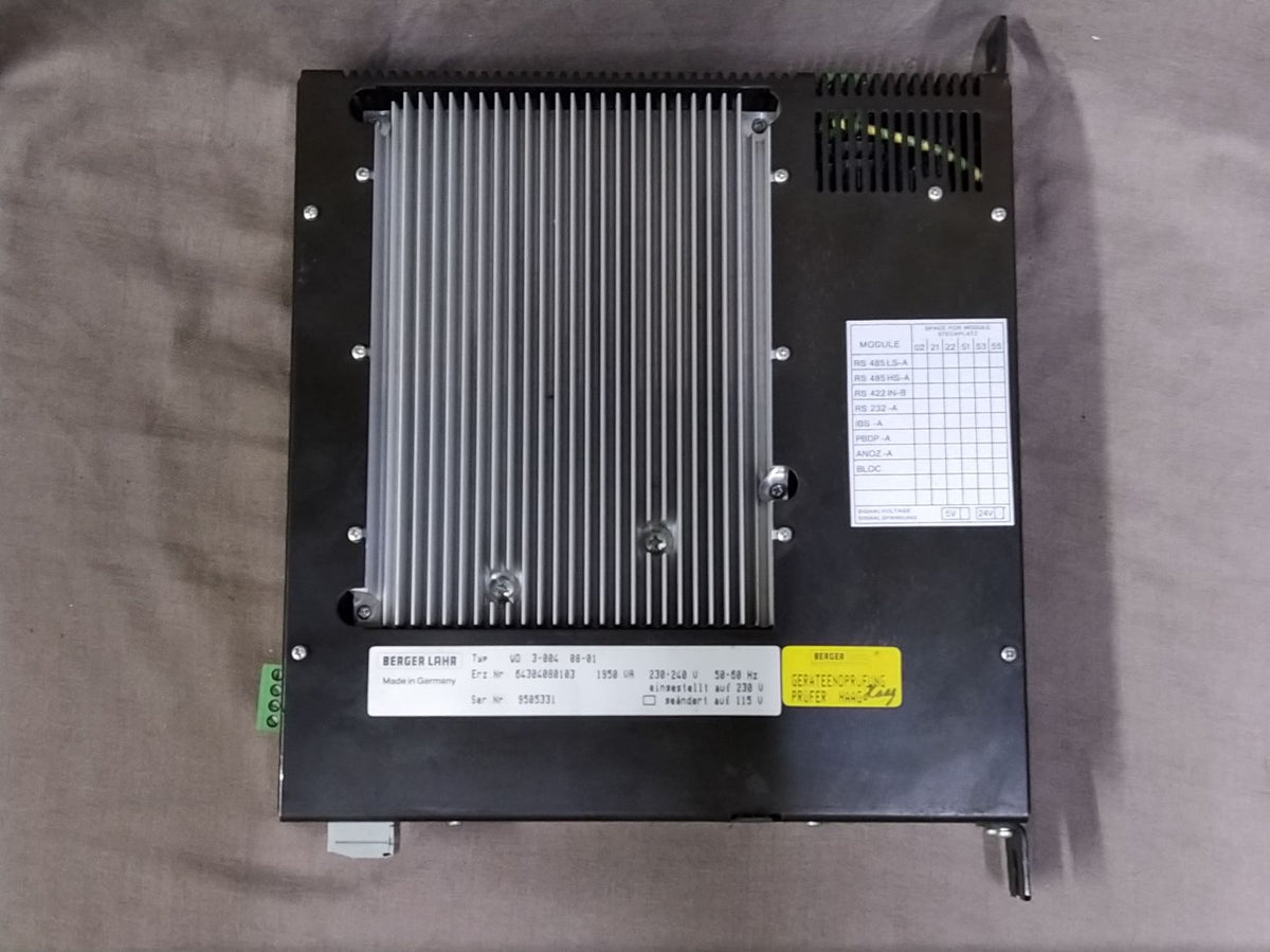 Berger Lahr WD 3-004 08-01 Servo Drive 64304080103 230-240V 1950VA
