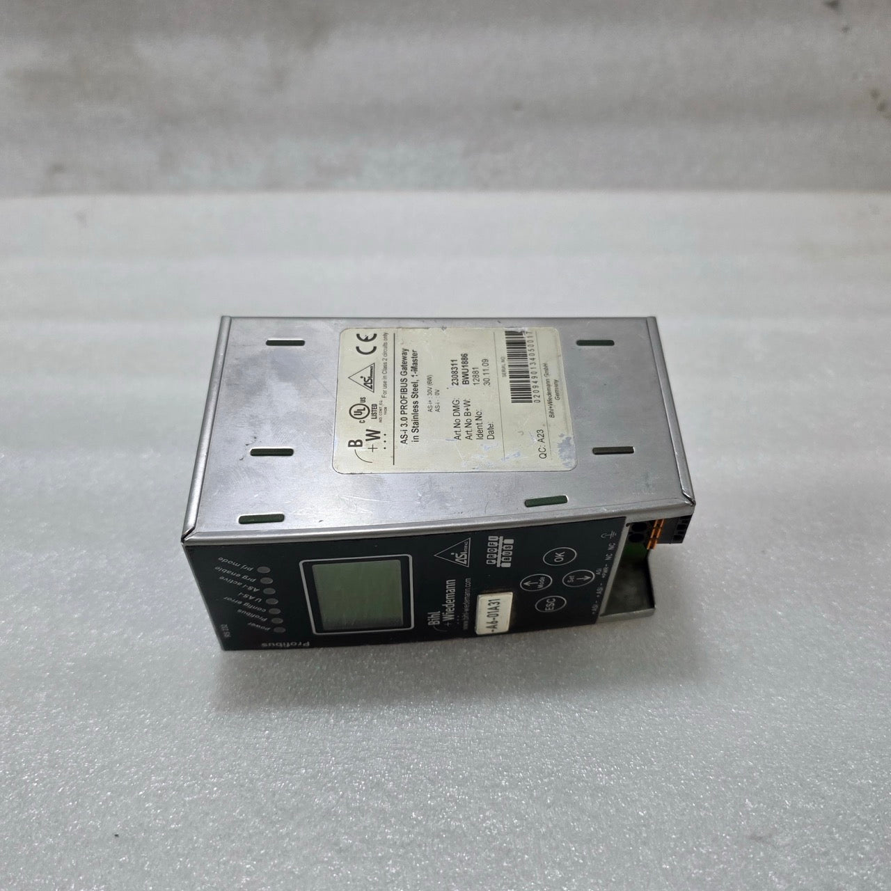 BIHL+WIEDEMANN BWU1886 AS-I 3.0 PROFIBUS GATEWAY | STAINLESS STEEL MASTER MODULE