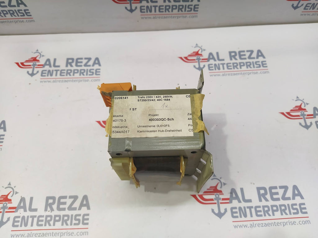 BLOCK ST 250/23/42 TRANSFORMER PRI 230V SEC 42V