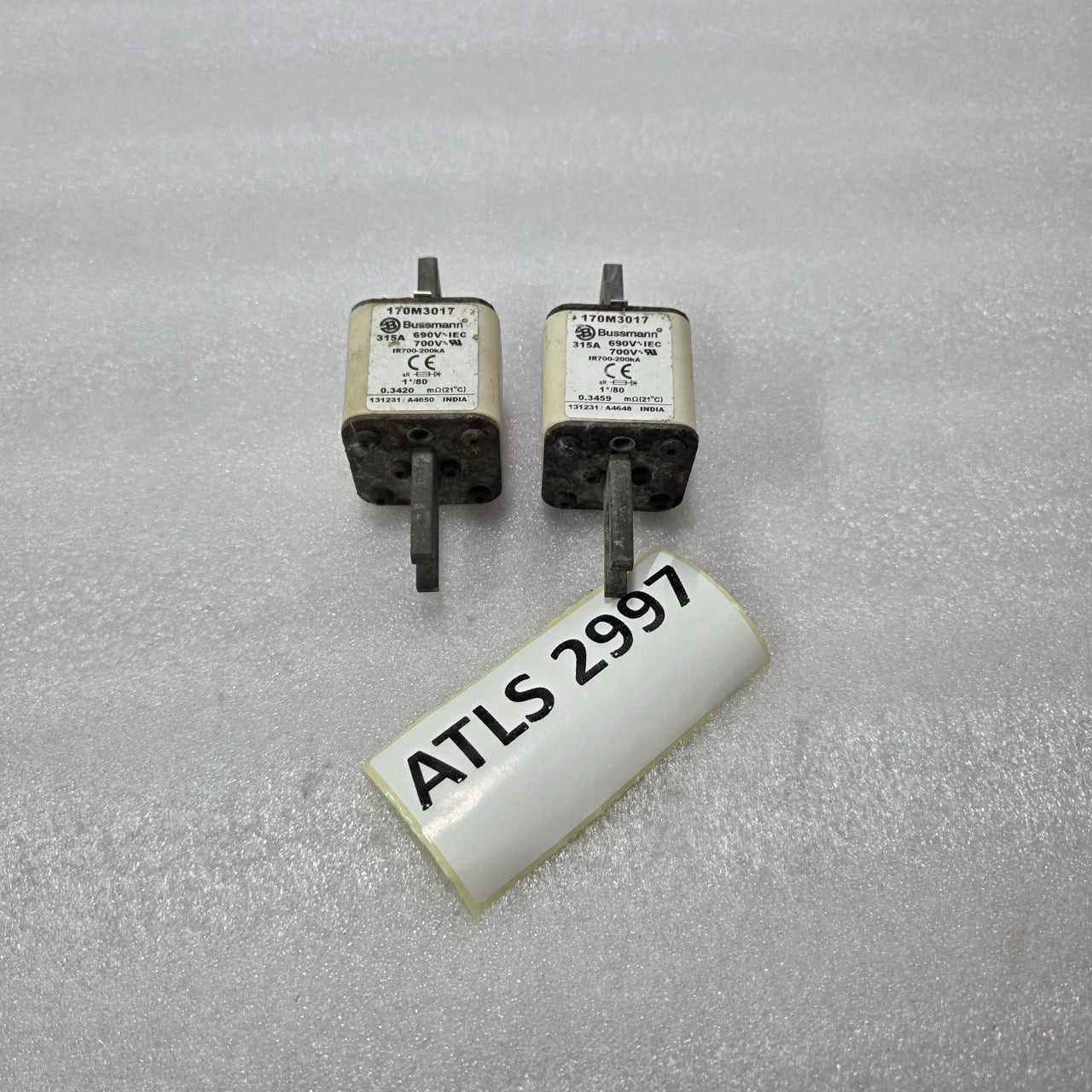 BUSSMANN 170M3017 HIGH SPEED FUSE LINK 315A 690V/700V aR IR700-200kA
