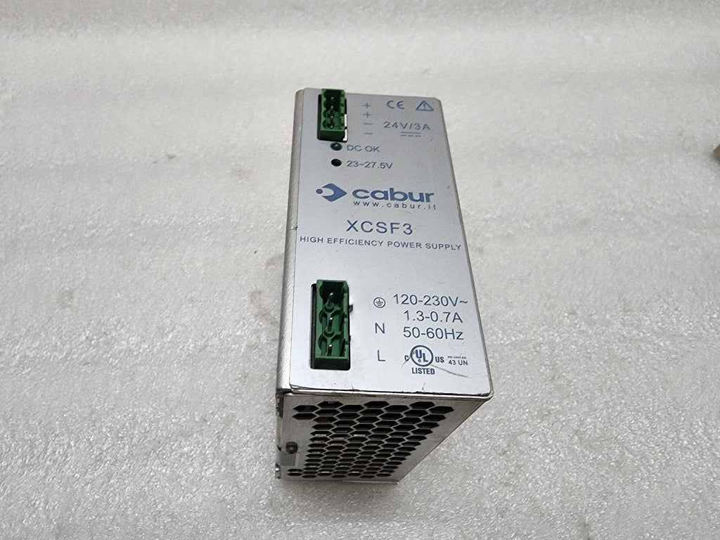 CABUR XCSF3 HIGH EFFICIENCY POWER SUPPLY 24VDC 3A