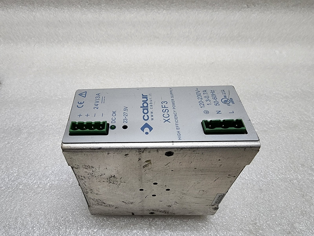 CABUR XCSF3 HIGH EFFICIENCY POWER SUPPLY 24VDC 3A