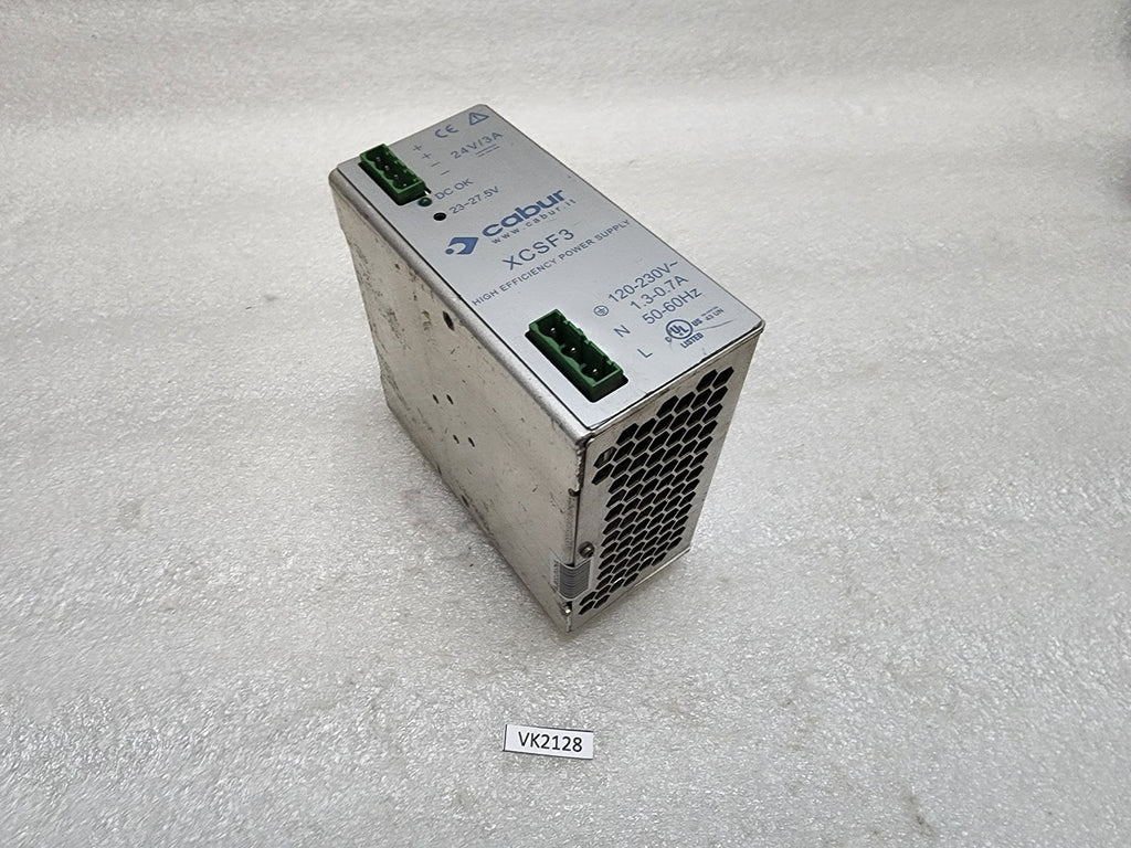 CABUR XCSF3 HIGH EFFICIENCY POWER SUPPLY 24VDC 3A