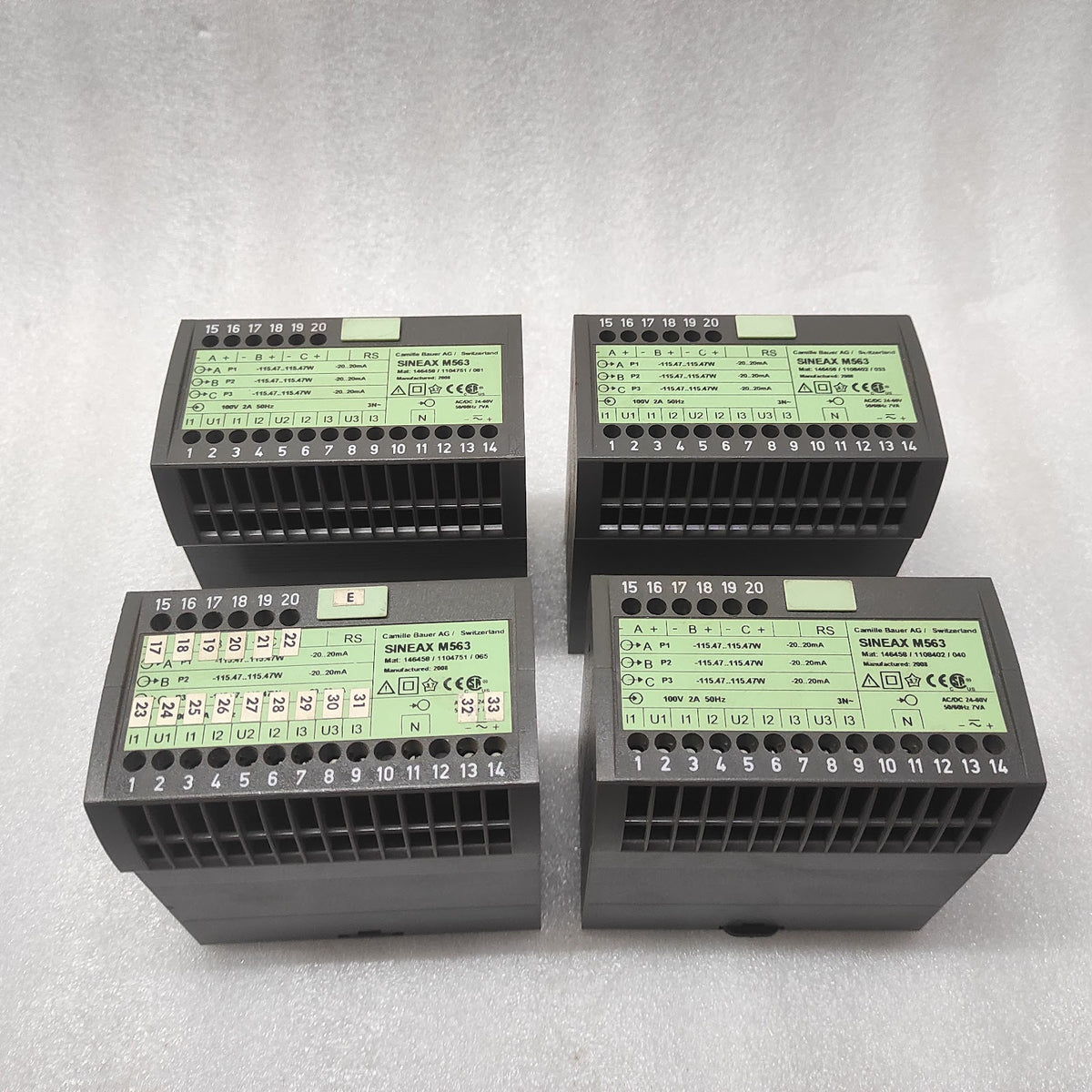 CAMILLE BAUER SINEAX M563 PROGRAMMABLE MULTI TRANSDUCER 3-ANALOG OUTPUT RS232