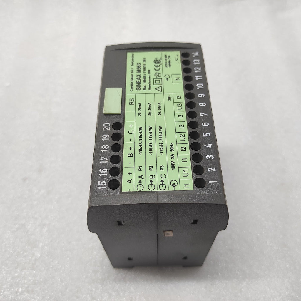 CAMILLE BAUER SINEAX M563 PROGRAMMABLE MULTI TRANSDUCER 3-ANALOG OUTPUT RS232