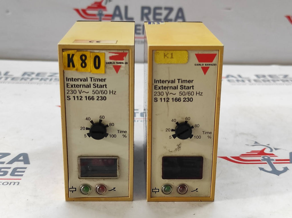 CARLO GAVAZZI S 112 166 230 INTERVAL TIMER S112166230 230V