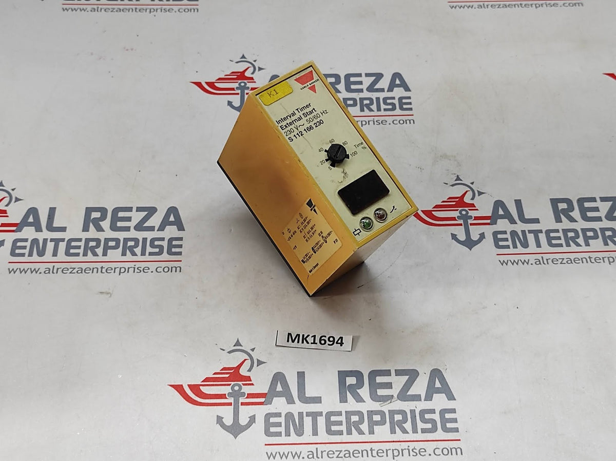 CARLO GAVAZZI S 112 166 230 INTERVAL TIMER S112166230 230V