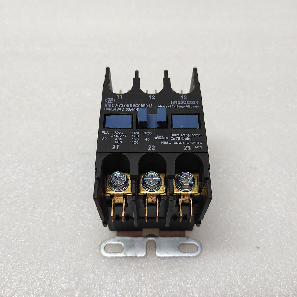 CARRIER XMC0-323-EBBC00F012 CONTACTOR HM53CC024 COIL VOLTAGE 24VAC