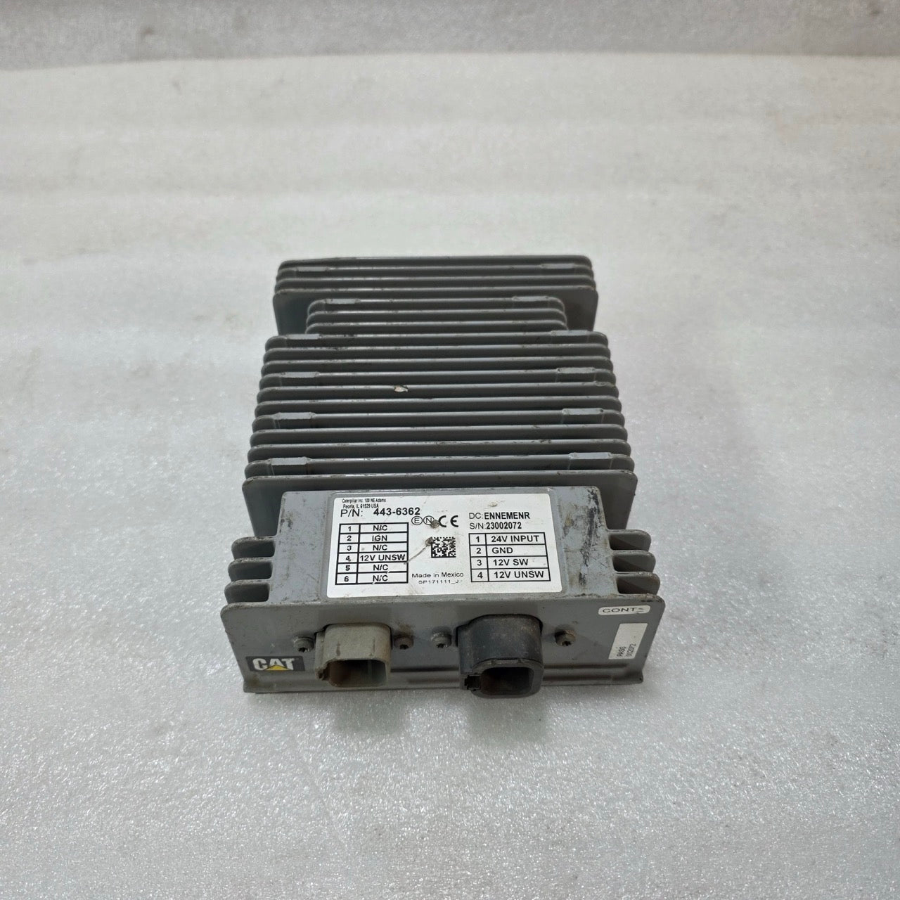 CATERPILLAR 443-6362 POWER CONVERTER | 24V TO 12V DC CONVERTER MODULE
