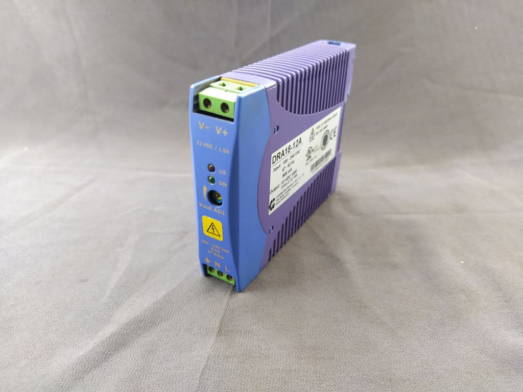 Chinfa Electronics DRA18-12A Din Rail Power Supply 12V DC, 18W