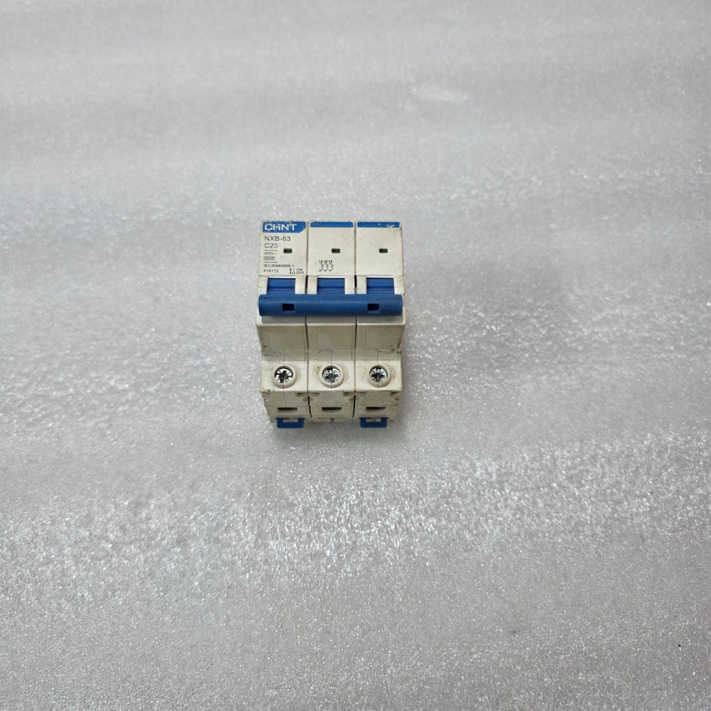 CHINT NXB-63 C25 3 POLE MINIATURE CIRCUIT BREAKER MCB 25A 400V IEC/EN60898-1