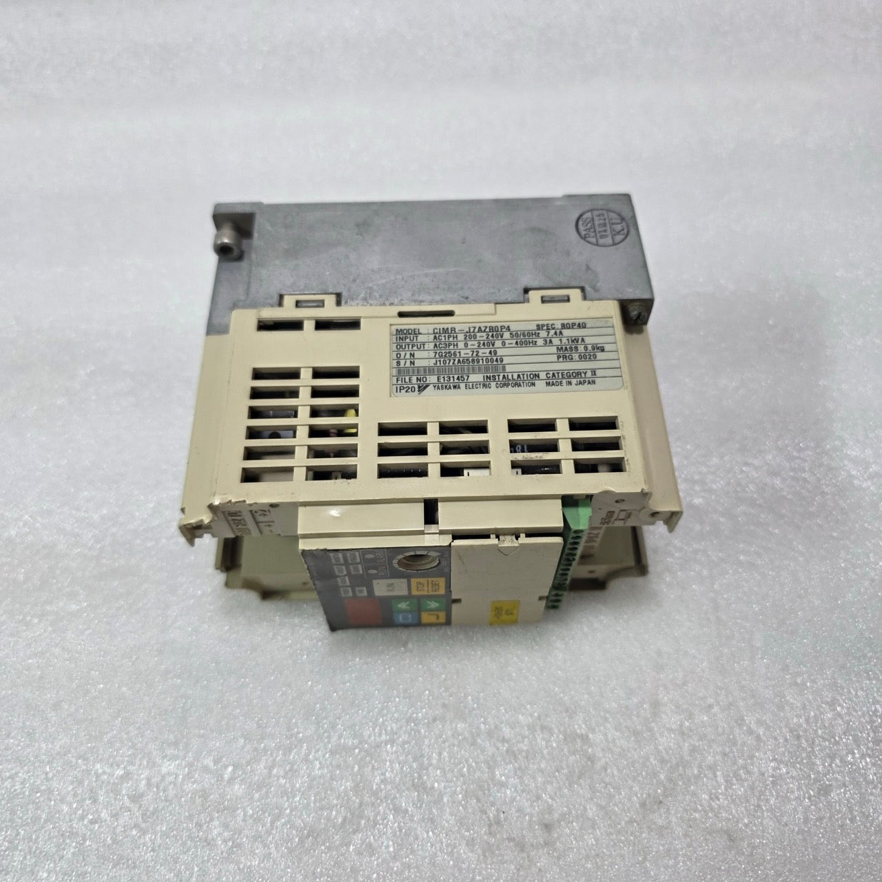 YASKAWA CIMR-J7AZB0P4 VFD DRIVE 240V 1.1kVA IP20 J7 SERIES