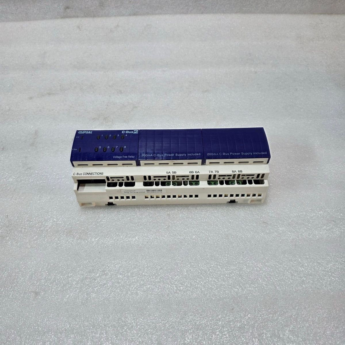 CLIPSAL C-BUS 2 L5508RVF 8 CHANNEL VOLTAGE FREE RELAY | 240V AC 10A