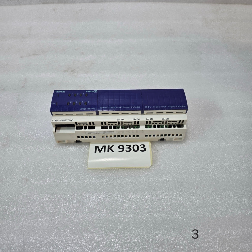 CLIPSAL C-BUS 2 L5508RVF 8 CHANNEL VOLTAGE FREE RELAY | 240V AC 10A